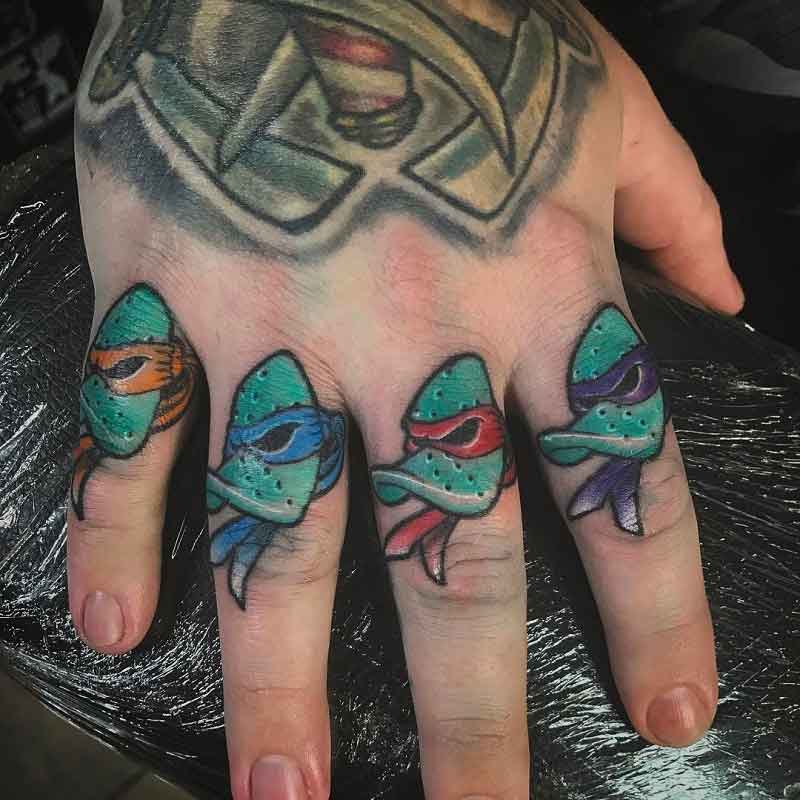 Turtle Finger Tattoo 2