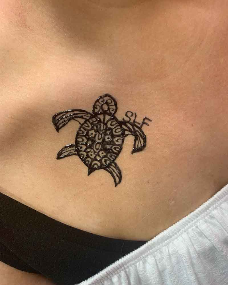 Turtle Henna Tattoo 3
