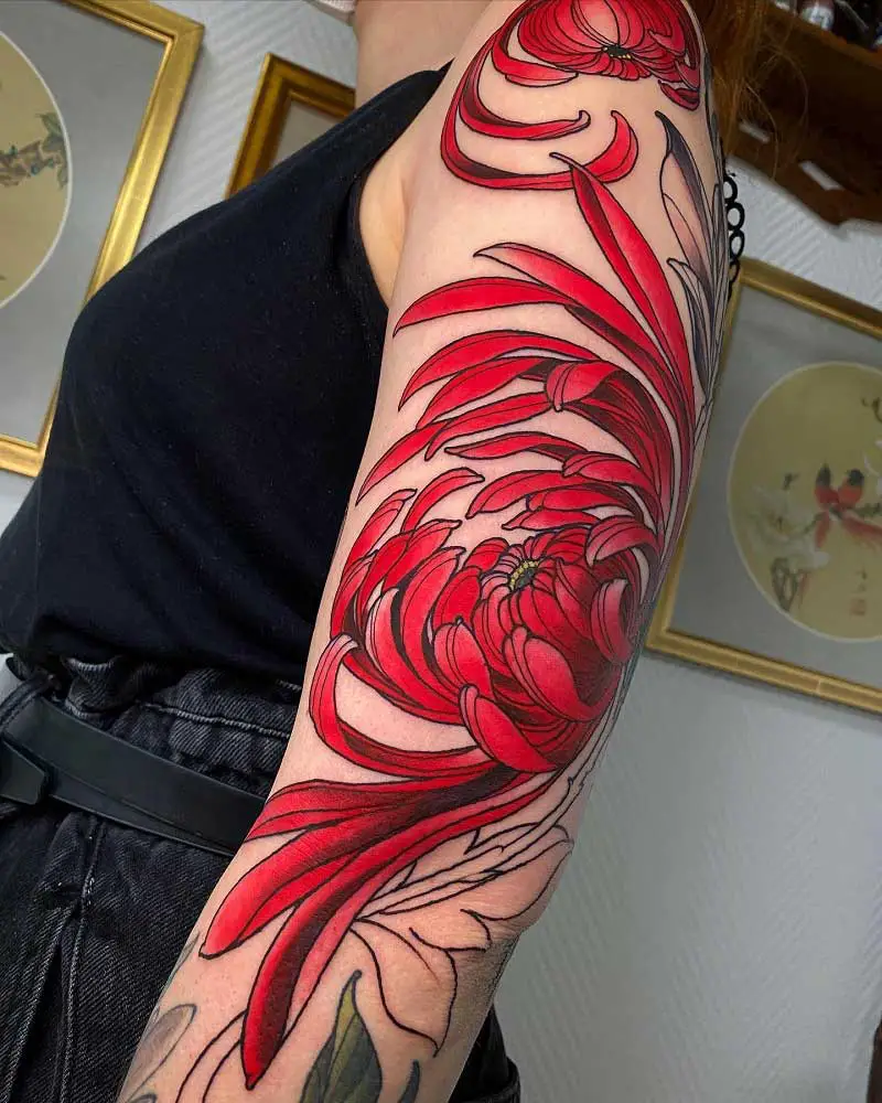 chrysanthemum-flower-tattoo-3