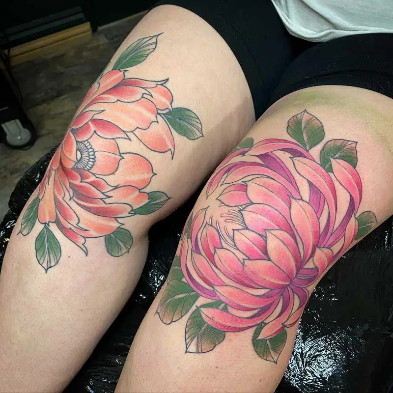 chrysanthemum-knee-tattoo-3