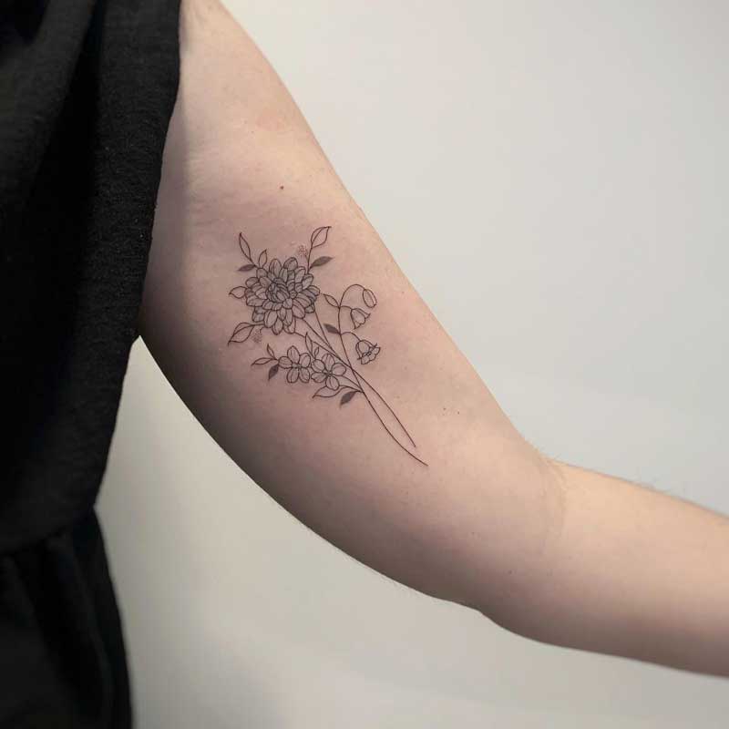 chrysanthemum-line-tattoo-3