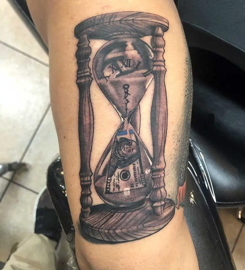 hourglass-time-is-money-tattoo-3