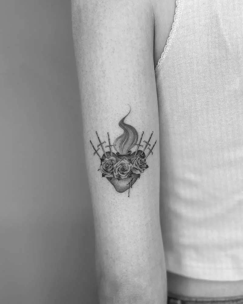 single-needle-sacred-heart-tattoo-1