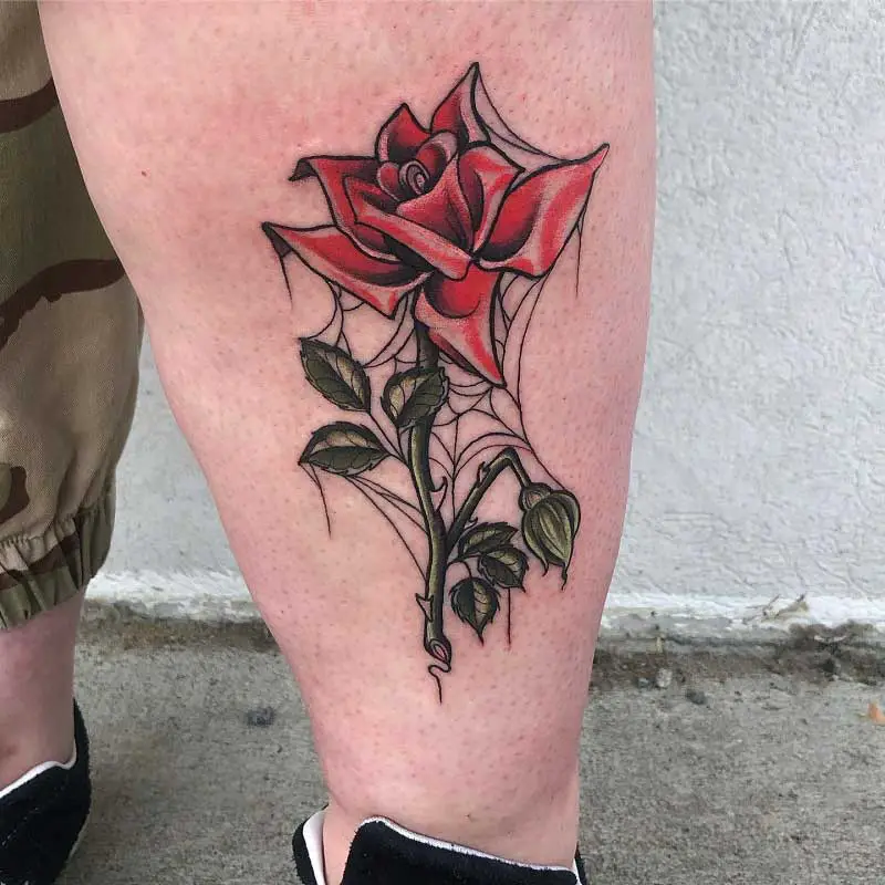 spider-web-rose-tattoo-1