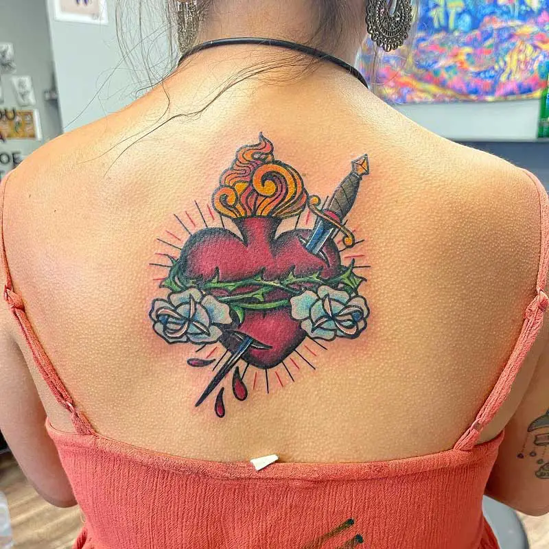 traditional-sacred-heart-tattoo-2
