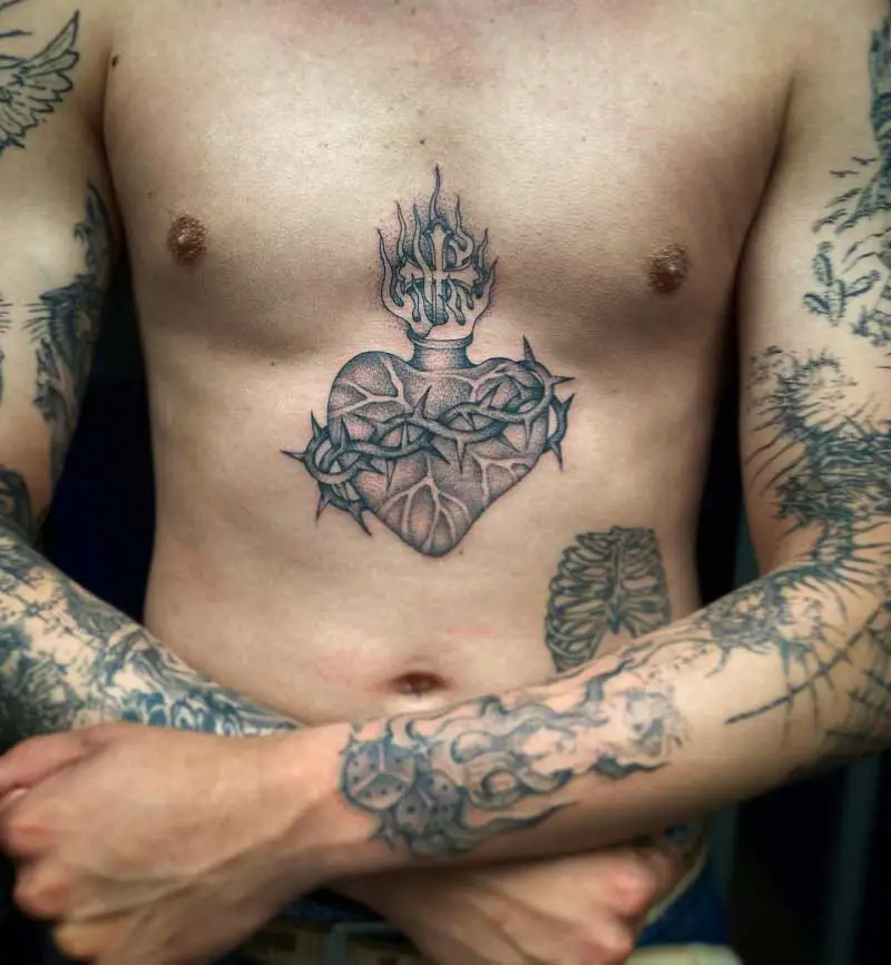 tribal-sacred-heart-tattoo-2