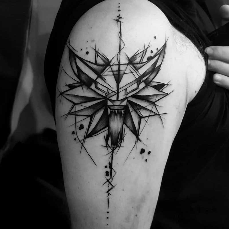 witcher-wolf-tattoo-1