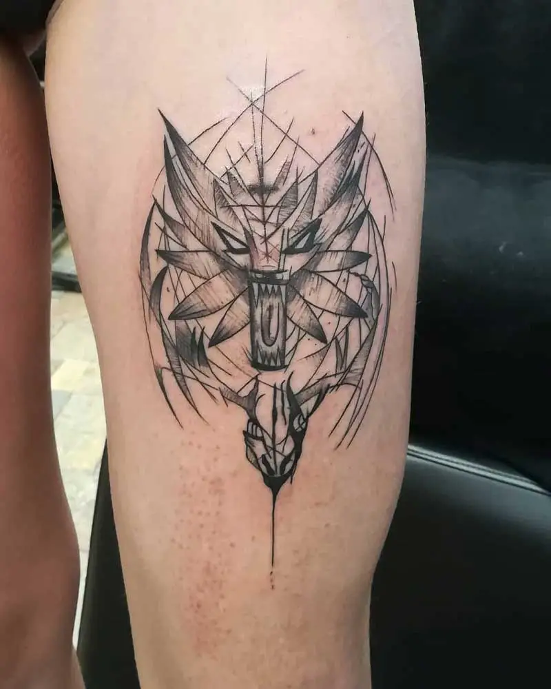 witcher-wolf-tattoo-2