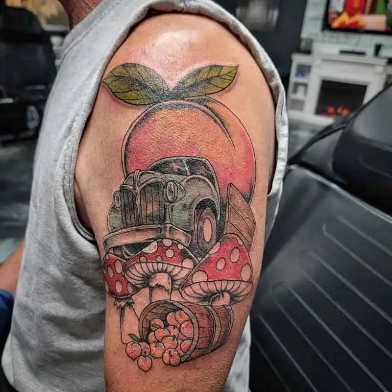 Allman Brothers Mushroom Tattoo 2