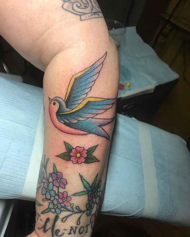 American Traditional Bird Tattoo 2