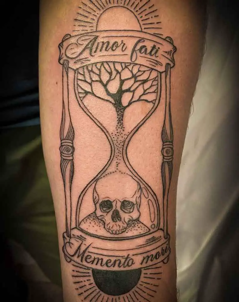 Amor Fati Memento Mori Tattoo 3