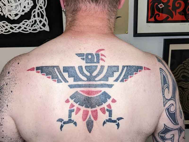 Aztec Bird Tattoo 3