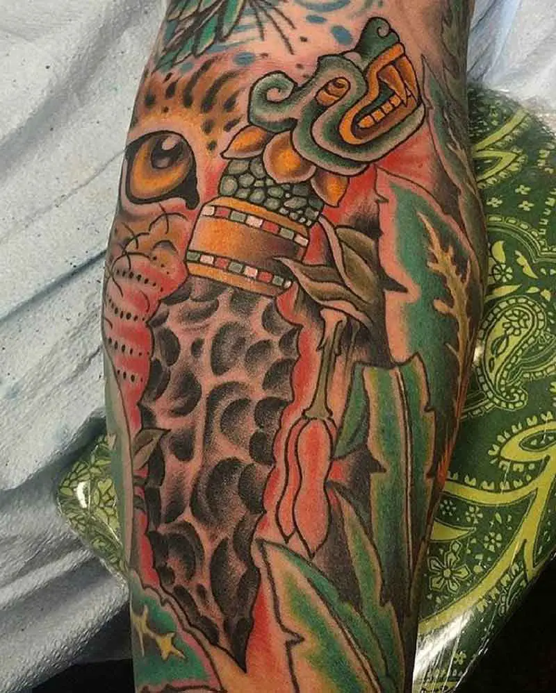 Aztec Dagger Tattoo 1