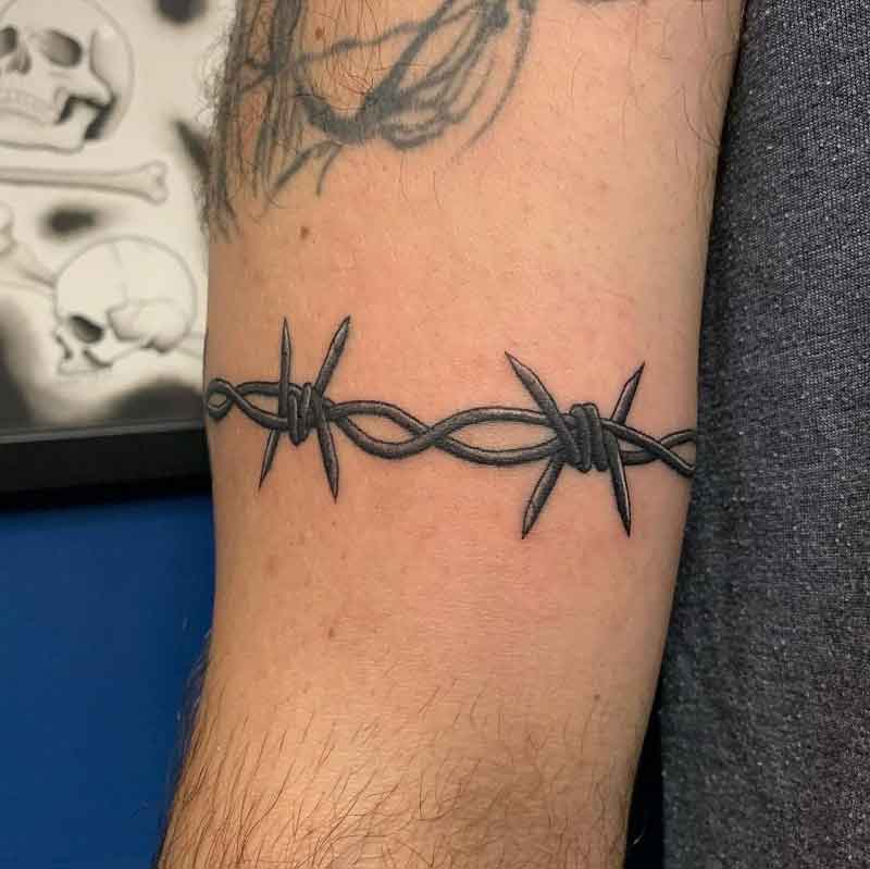 Barbed Wire Ring Tattoo 1