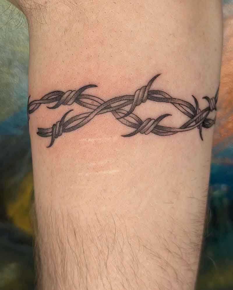 Barbed Wire Ring Tattoo 3