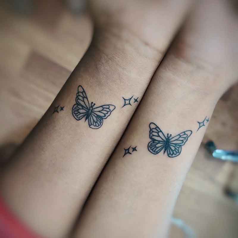 Best Friend Butterfly Tattoos 3