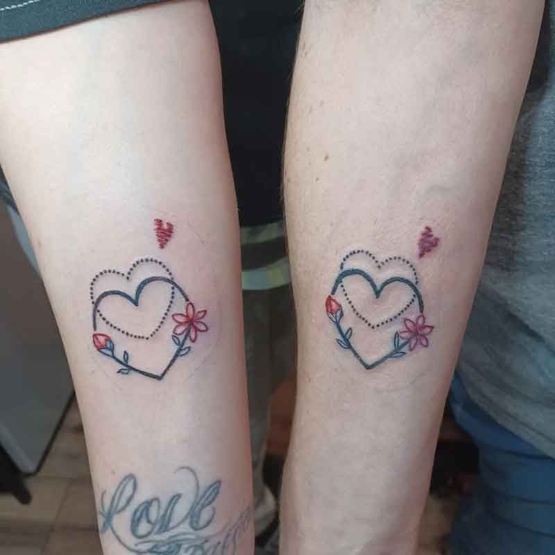 Best Friend Heart Tattoos 3