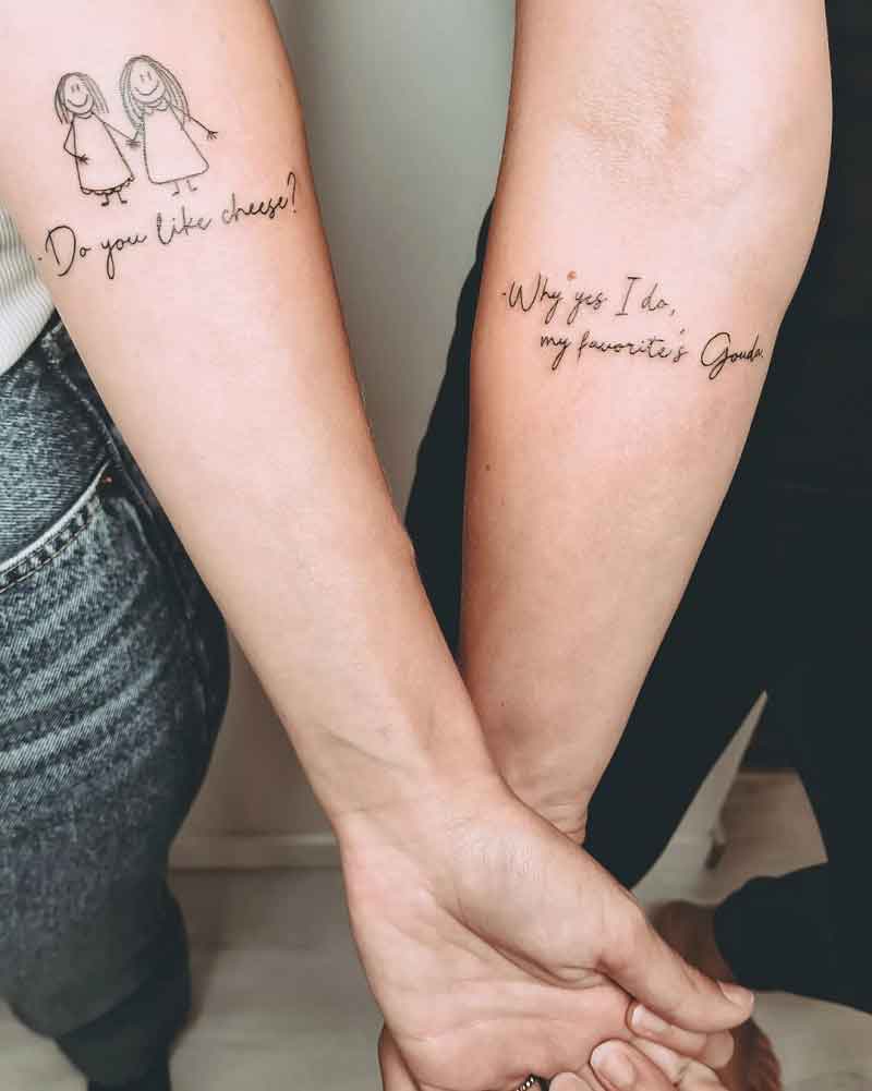 Best Friend Quote Tattoos 3