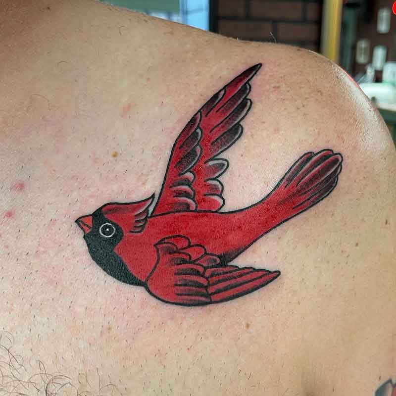 Cardinal Bird Tattoo 2
