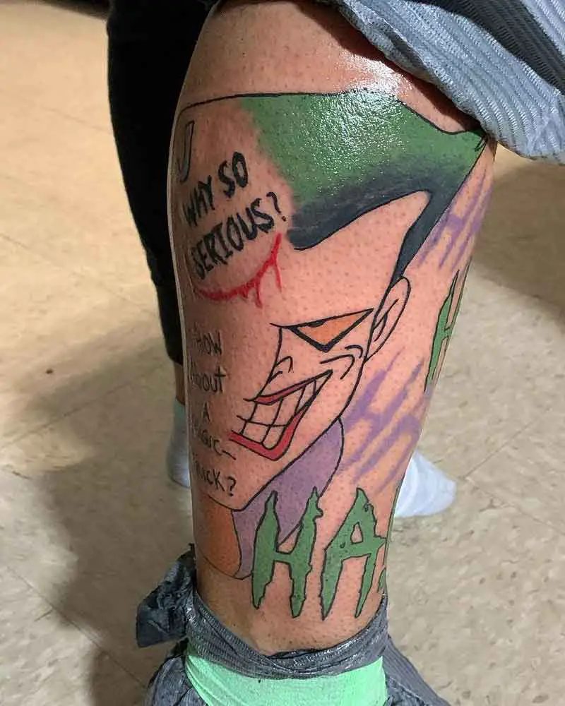 Cartoon Joker Tattoo 1