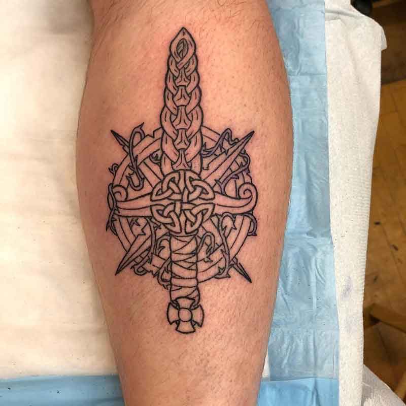 Celtic Dagger Tattoo 2