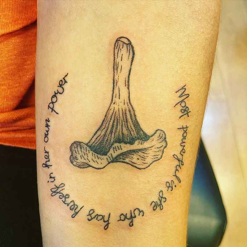 Chanterelle Mushroom Tattoo 1