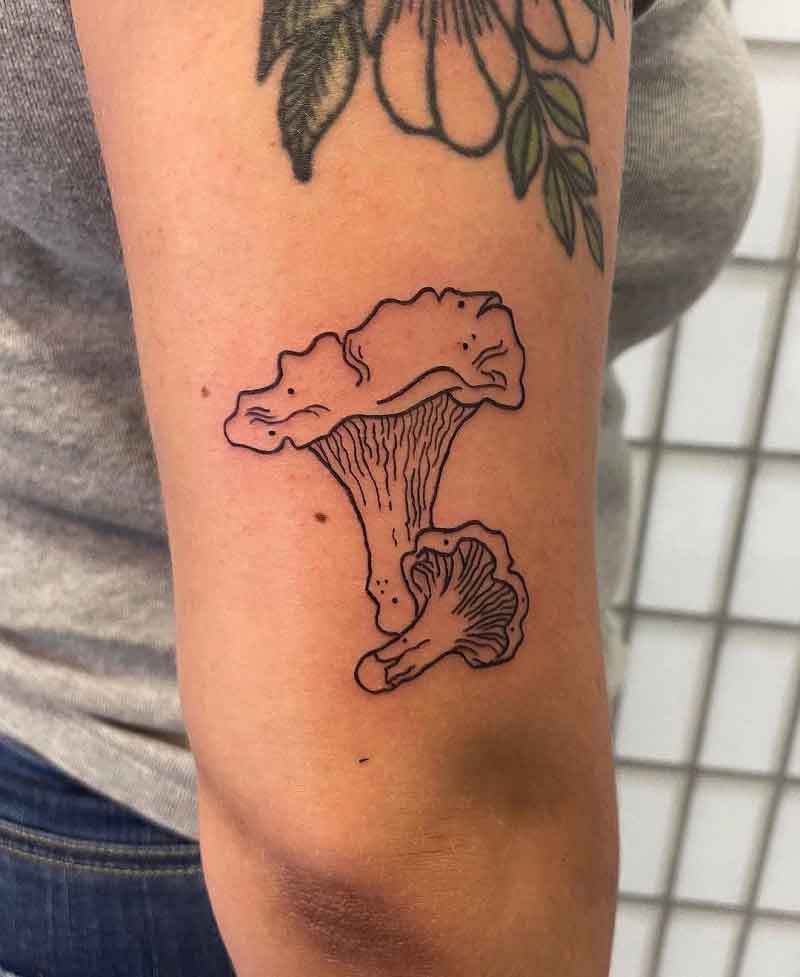 Chanterelle Mushroom Tattoo 2