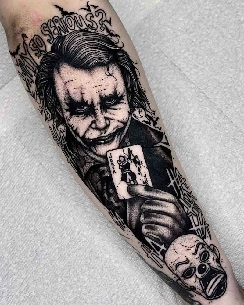 Dark Knight Joker Tattoo 3