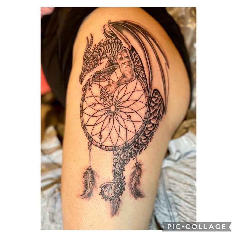 Dragon Dream Catcher Tattoo 1
