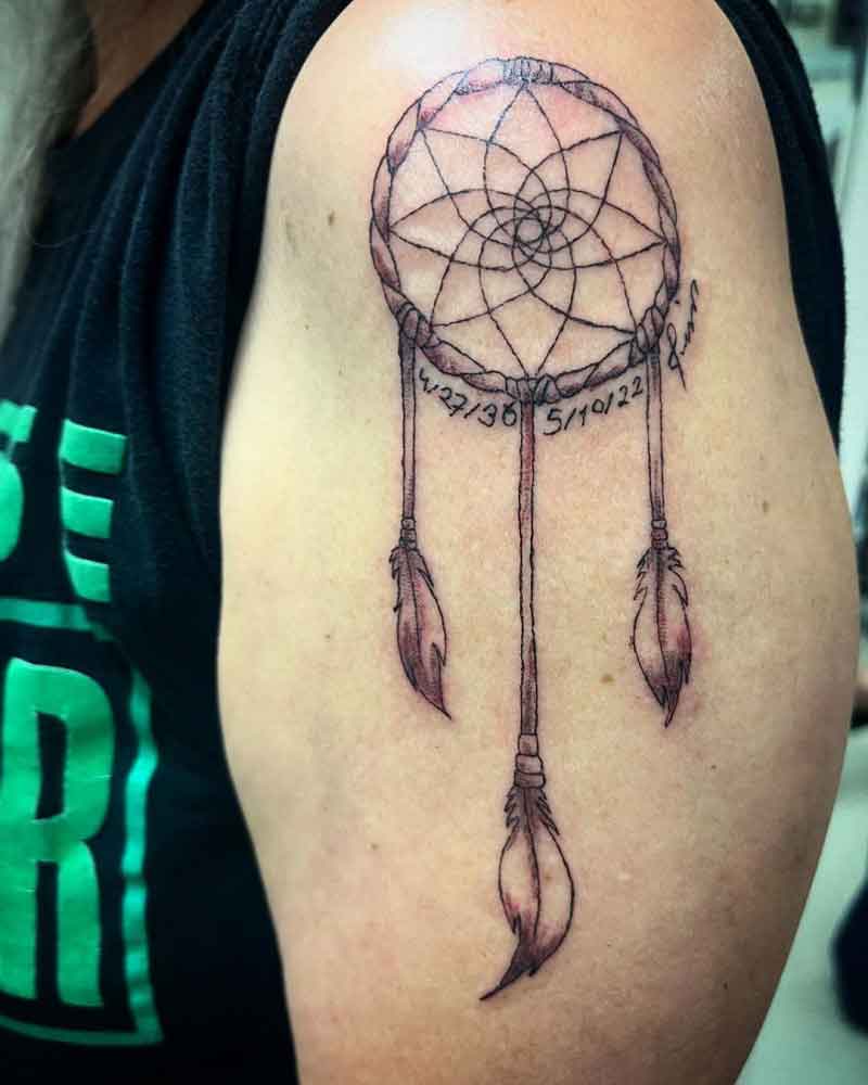 Dream Catcher Memorial Tattoo 3