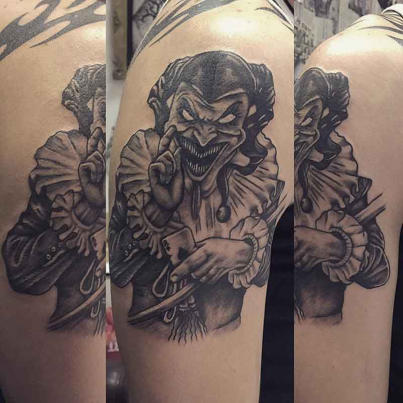 Evil Joker Tattoo 1