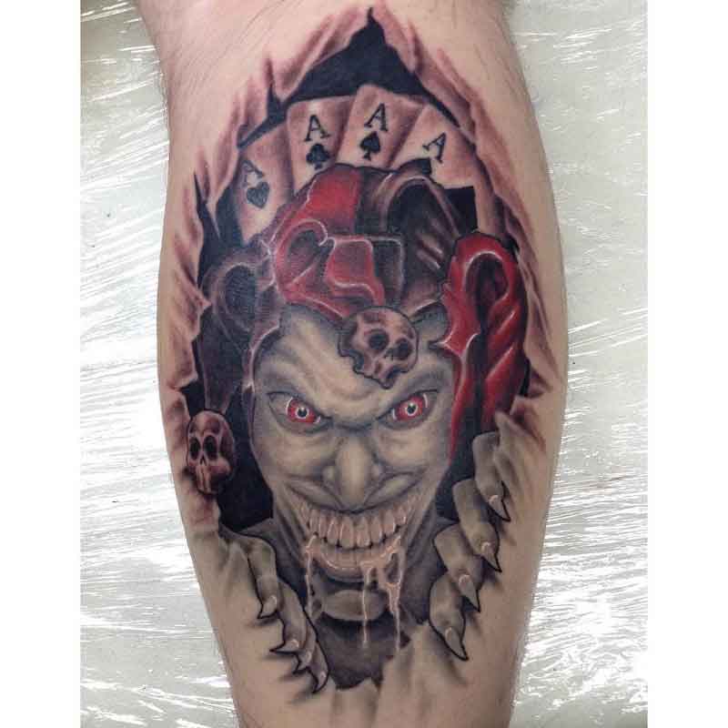 Evil Joker Tattoo 2