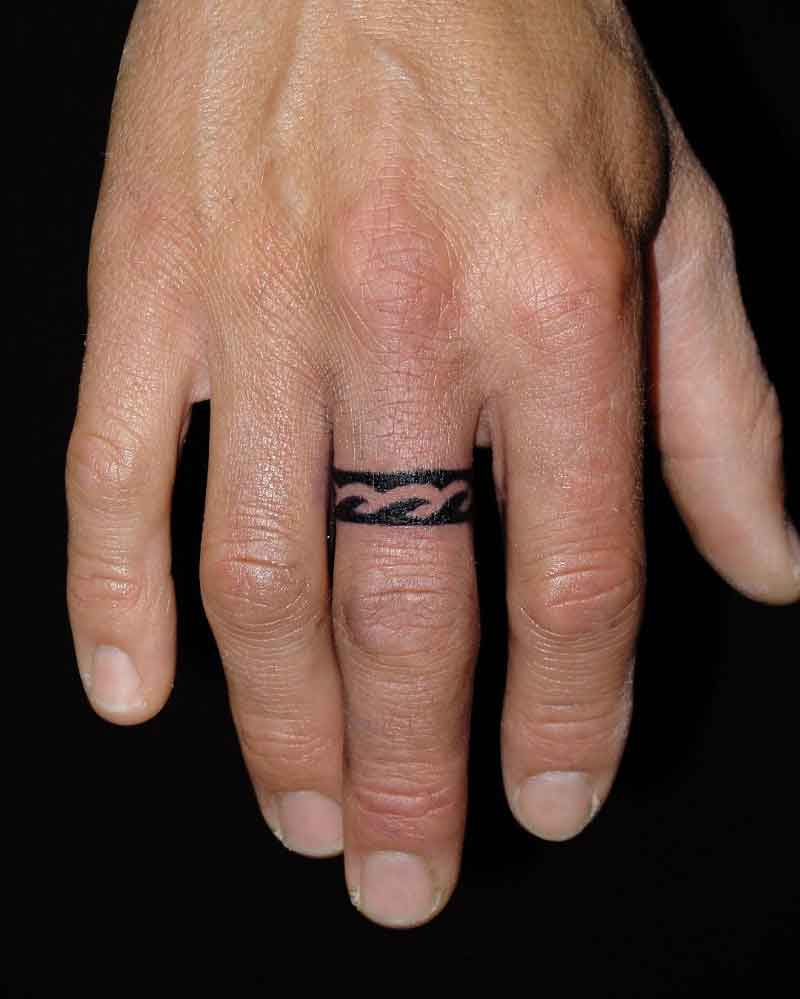 Finger Ring Tattoo 2