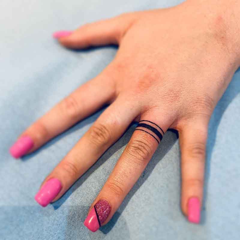 Finger Ring Tattoo 3