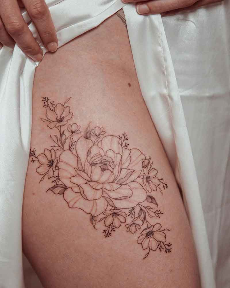 Flower Flash Tattoo 1