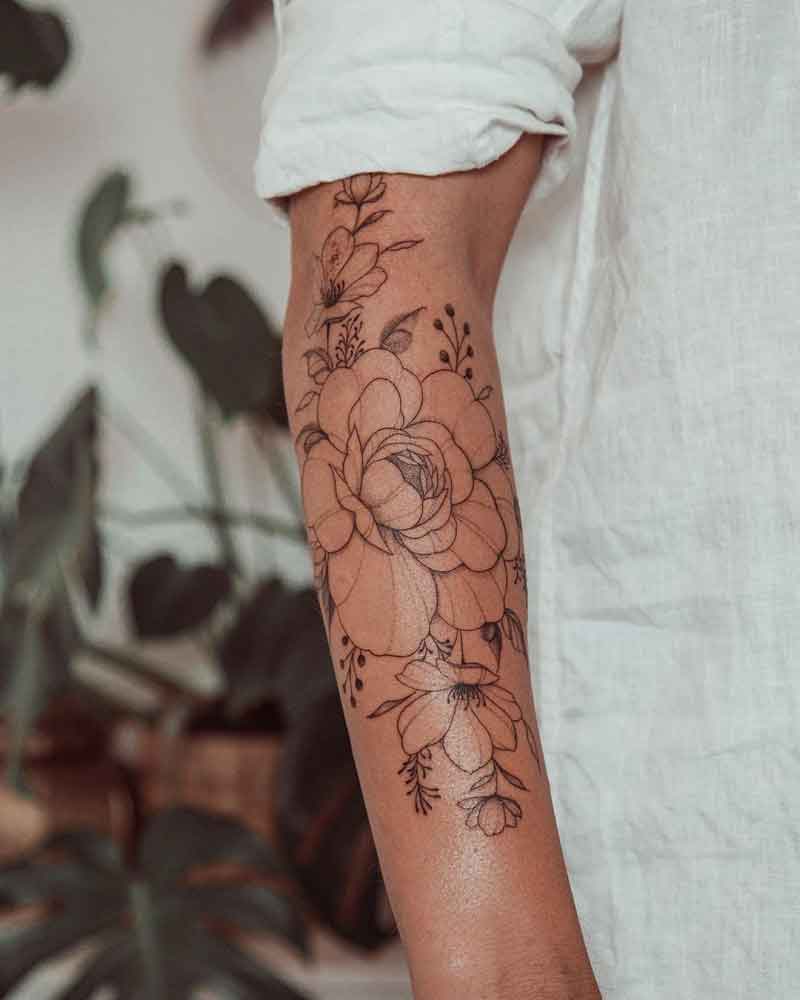 Flower Flash Tattoo 3