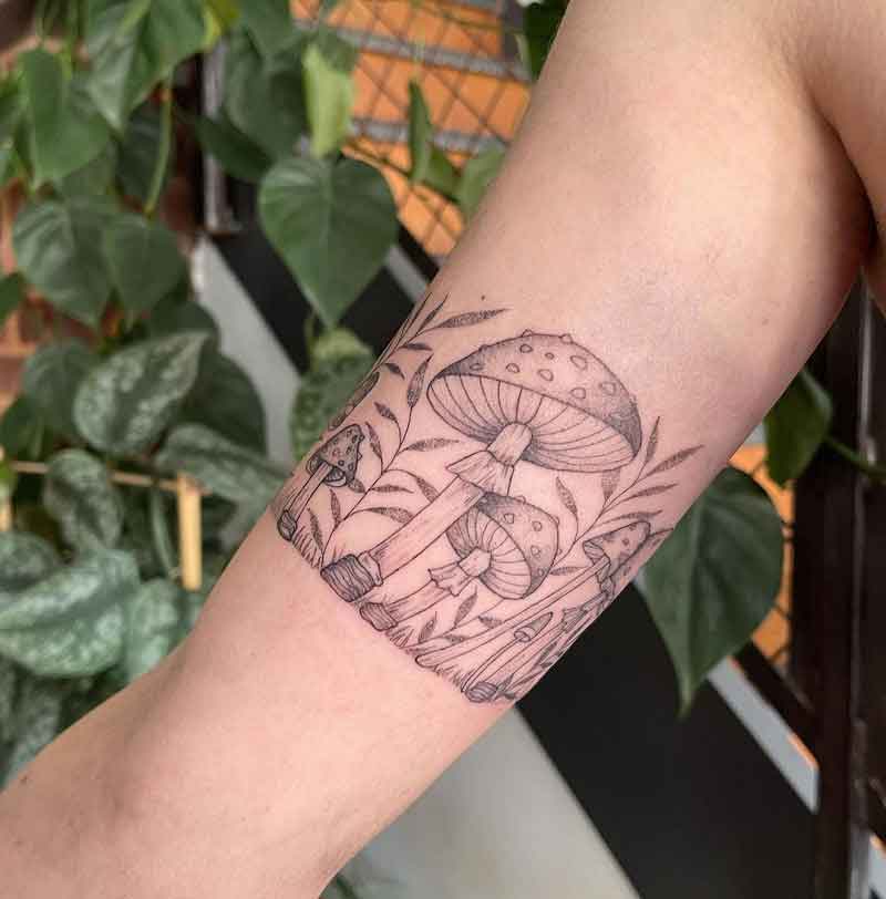 Forest Mushroom Tattoo 1