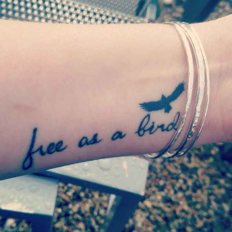 Free As A Bird Tattoo 2