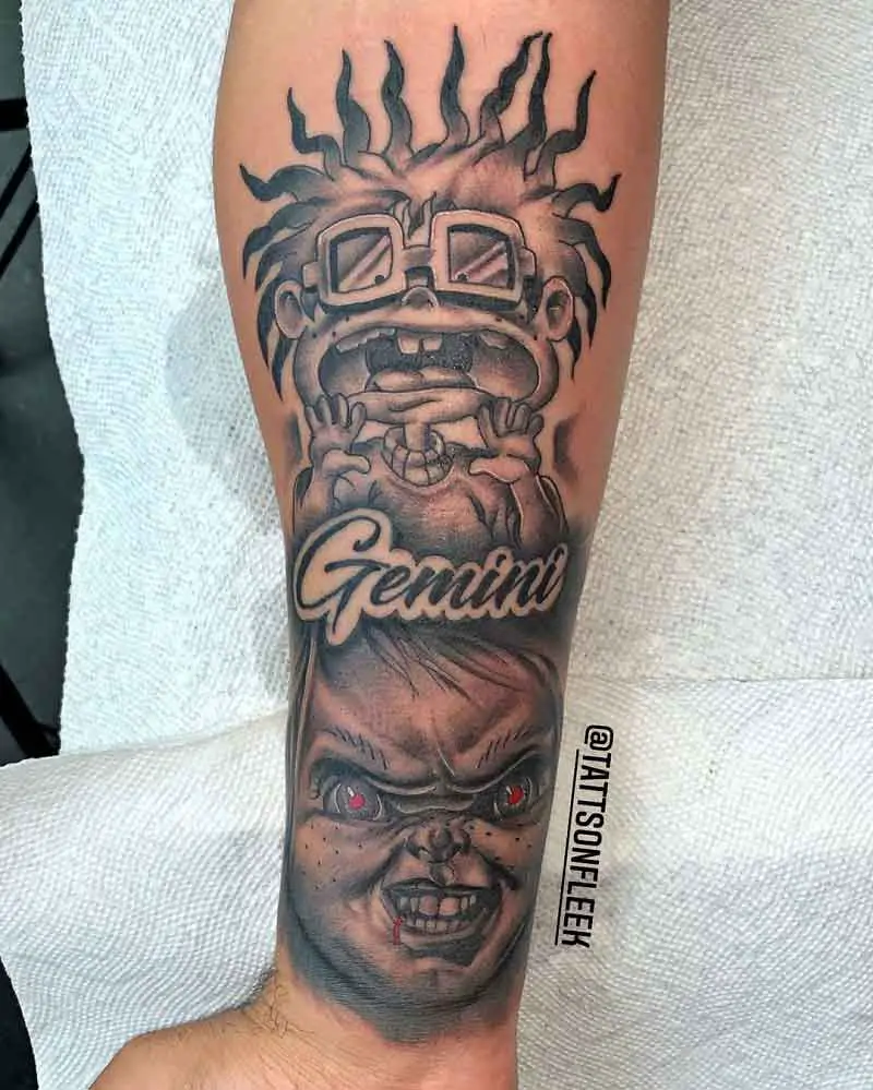 Gemini Chucky Tattoo 1