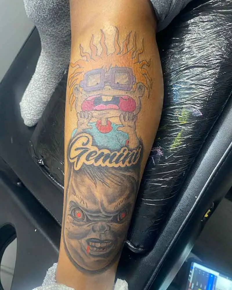 Gemini Chucky Tattoo 3