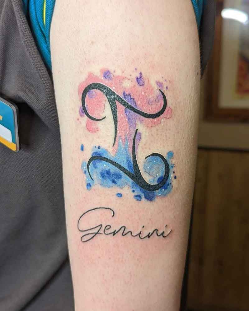 Gemini Sign Tattoo 2