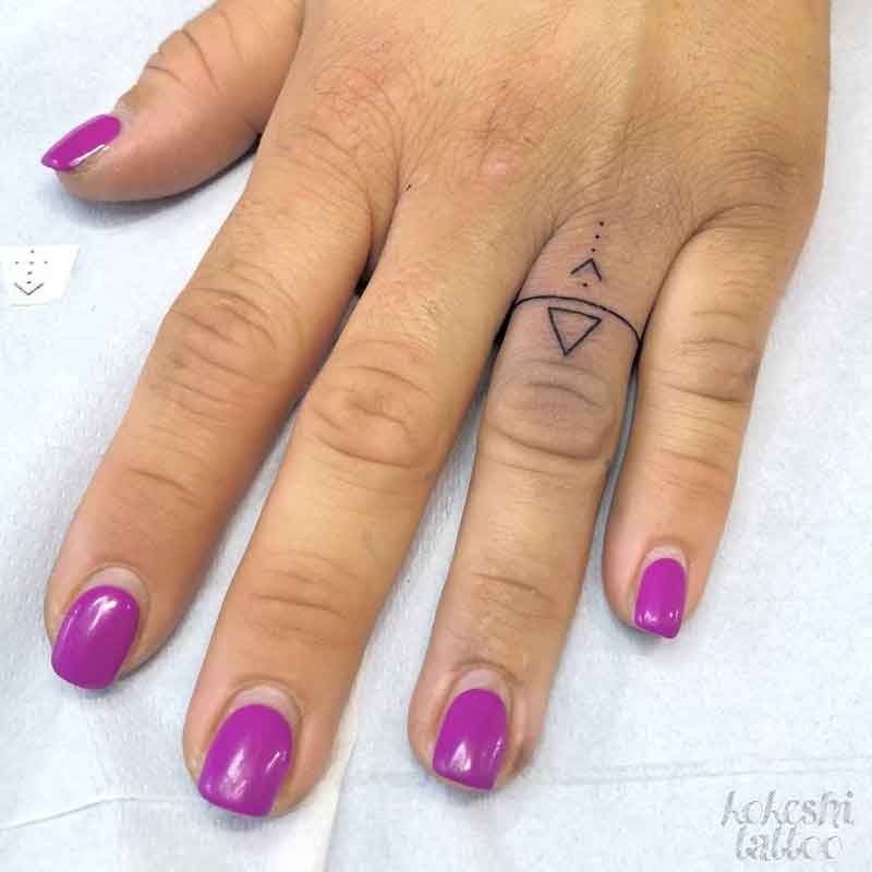 Geometric Ring Tattoo 1