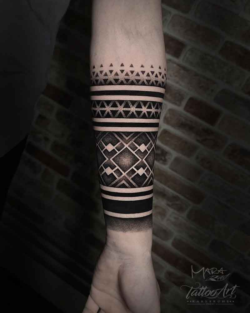 Geometric Ring Tattoo 2