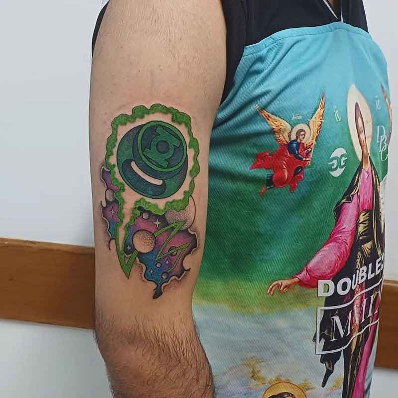 Green Lantern Ring Tattoo 3