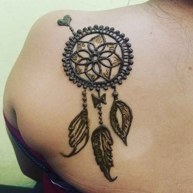 Henna Tattoo Dream Catcher Designs 2