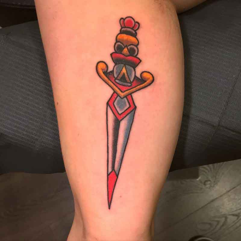 Iron Dagger Tattoo 2