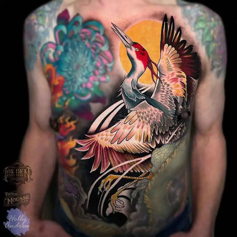 Japanese Bird Tattoo 1