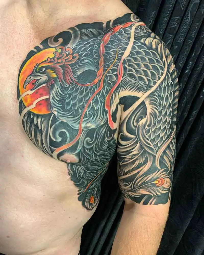 Japanese Bird Tattoo 2