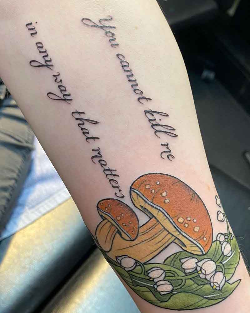 Japanese Mushroom Tattoo 1