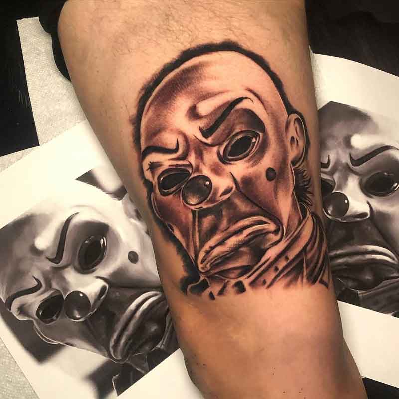 Joker Bank Robber Mask Tattoo 3